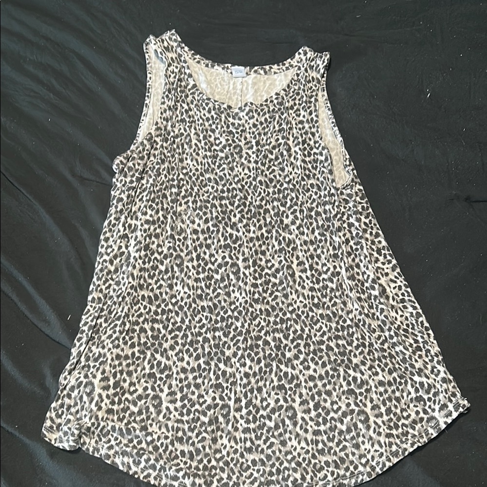 Leopard Print Sleeveless Top